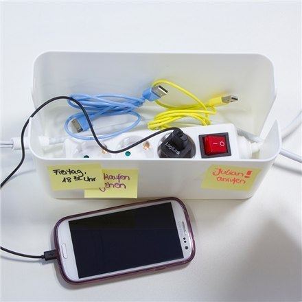 Logilink KAB0061 Cable Box White, small size: 235 x 115 x 120mm