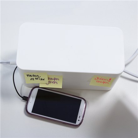 Logilink KAB0061 Cable Box White, small size: 235 x 115 x 120mm