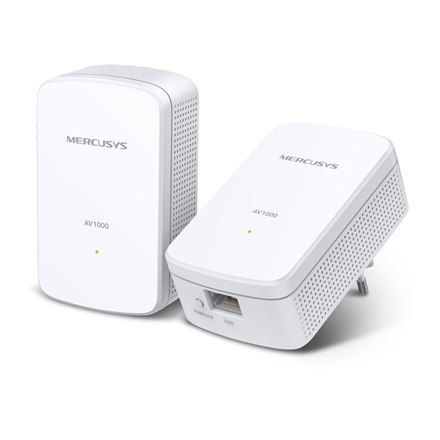 Mercusys AV1000 Gigabit Powerline Starter Kit MP500 KIT 1000 Mbit/s, Ethernet LAN (RJ-45) ports 1 Mercusys AV1000 Gigabit Powerline Starter Kit MP500 KIT 1000 Mbit/s, Ethernet LAN (RJ-45) ports 1