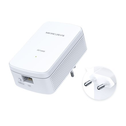 Mercusys AV1000 Gigabit Powerline Starter Kit MP500 KIT 1000 Mbit/s, Ethernet LAN (RJ-45) ports 1 Mercusys AV1000 Gigabit Powerline Starter Kit MP500 KIT 1000 Mbit/s, Ethernet LAN (RJ-45) ports 1