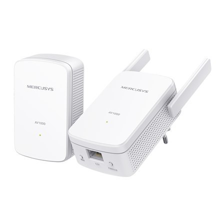 Mercusys AV1000 Gigabit Powerline Wi-Fi Kit MP510 KIT 1000 Mbit/s, Ethernet LAN (RJ-45) ports 1, 802.11n Mercusys AV1000 Gigabit Powerline Wi-Fi Kit MP510 KIT 1000 Mbit/s, Ethernet LAN (RJ-45) ports 1, 802.11n