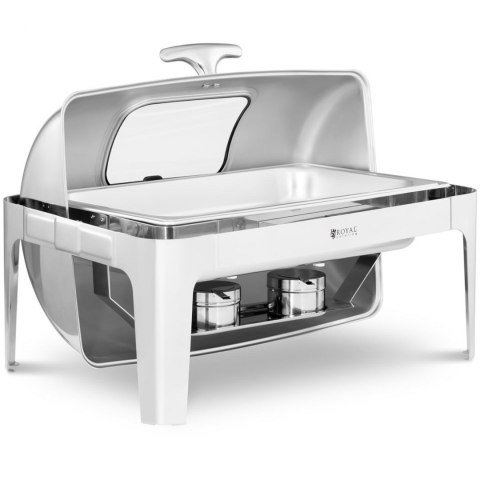 Podgrzewacz do potraw stołowy na pastę z pokrywą RollTop z okienkiem GN 1/1 8.5 l Podgrzewacz do potraw stołowy na pastę z pokrywą RollTop z okienkiem GN 1/1 8.5 l