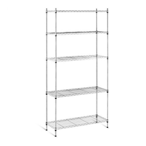 Regał magazynowy druciany ażurowy kolor szary 180x90x35cm do 150kg Regał magazynowy druciany ażurowy kolor szary 180x90x35cm do 150kg