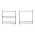 Regał magazynowy druciany ażurowy kolor szary 180x90x35cm do 150kg