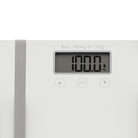 Adler Bathroom scale with analyzer AD 8154 Maximum weight (capacity) 180 kg, Accuracy 100 g, Body Mass Index (BMI) measuring, Wh Adler Bathroom scale with analyzer AD 8154 Maximum weight (capacity) 180 kg, Accuracy 100 g, Body Mass Index (BMI) measuring, Wh