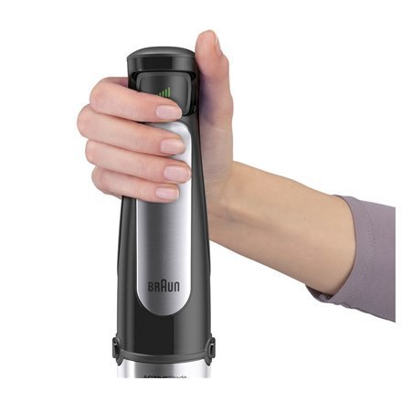 Braun Hand Blender MQ7000X MultiQuick Immersion Hand Blender, 1000 W, Number of speeds 2, Black/Stainless Steel Braun Hand Blender MQ7000X MultiQuick Immersion Hand Blender, 1000 W, Number of speeds 2, Black/Stainless Steel