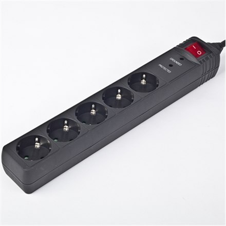 EnerGenie Surge Protector SPG5-C-15/ 4.5 m/ 5 Sockets/ Black EnerGenie Surge Protector SPG5-C-15/ 4.5 m/ 5 Sockets/ Black