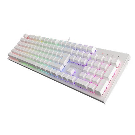 Genesis THOR 303 Gaming keyboard, RGB LED light, US, White, Wired, Brown Switch Genesis THOR 303 Gaming keyboard, RGB LED light, US, White, Wired, Brown Switch
