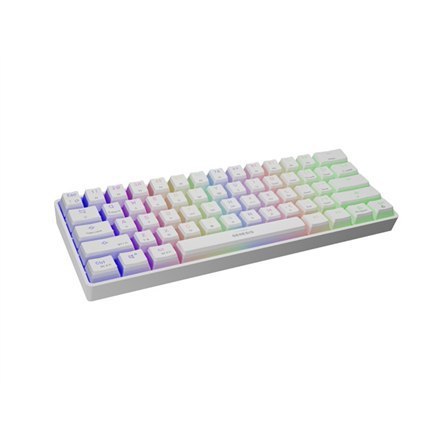 Genesis THOR 660 RGB Gaming keyboard, RGB LED light, US, White, Bluetooth, Wired, Wireless connection, Gateron Red Switch Genesis THOR 660 RGB Gaming keyboard, RGB LED light, US, White, Bluetooth, Wired, Wireless connection, Gateron Red Switch