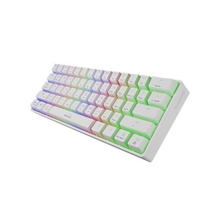 Genesis THOR 660 RGB Gaming keyboard, RGB LED light, US, White, Bluetooth, Wired, Wireless connection, Gateron Red Switch Genesis THOR 660 RGB Gaming keyboard, RGB LED light, US, White, Bluetooth, Wired, Wireless connection, Gateron Red Switch