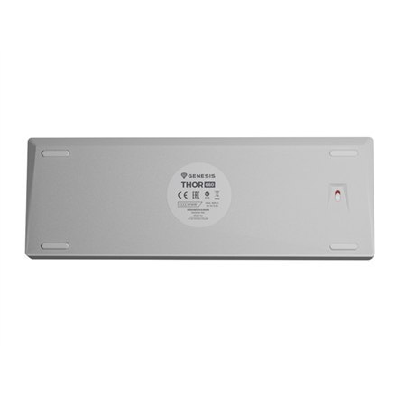 Genesis THOR 660 RGB Gaming keyboard, RGB LED light, US, White, Bluetooth, Wired, Wireless connection, Gateron Red Switch Genesis THOR 660 RGB Gaming keyboard, RGB LED light, US, White, Bluetooth, Wired, Wireless connection, Gateron Red Switch