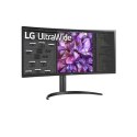 LG Curved Monitor 34WQ75C-B 34 ", IPS, QHD, 3440 x 1440, 21:9, 5 ms, 300 cd/m², Black, 60 Hz, HDMI ports quantity 2