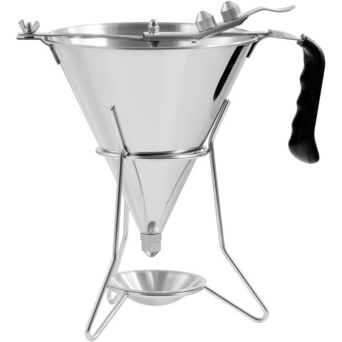 Dozownik lejek pistolet do sosów polew stalowy + stojak 3 dysze 1.8 l Dozownik lejek pistolet do sosów polew stalowy + stojak 3 dysze 1.8 l