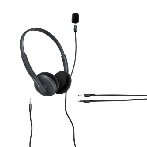 Energy Sistem Headset Office 2 Anthracite, On-ear, 3.5mm plug, retractable boom mic. Energy Sistem Headset Office 2 Anthracite, On-ear, 3.5mm plug, retractable boom mic.