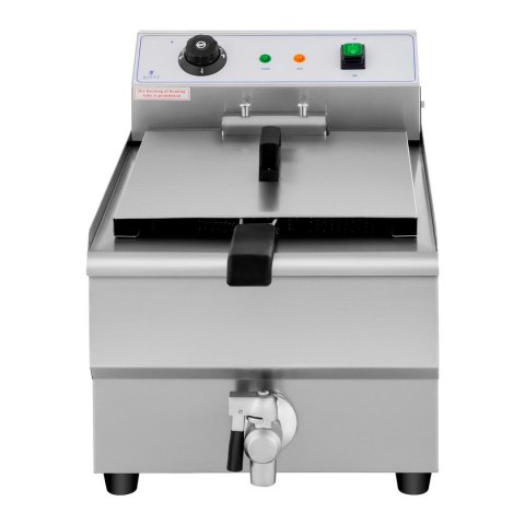 Frytownica nastawna gastronomiczna elektryczna z kranem 230 V 3500W 16 L Frytownica nastawna gastronomiczna elektryczna z kranem 230 V 3500W 16 L
