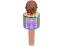 Mikrofon Bezprzewodowy USB Głośnik Nagrywanie Karaoke Model WS-858 Różowe Złoto