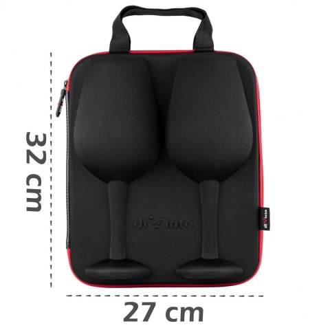 Kieliszki do wina w etui gigantyczne na całe wino Kieliszki do wina w etui gigantyczne na całe wino
