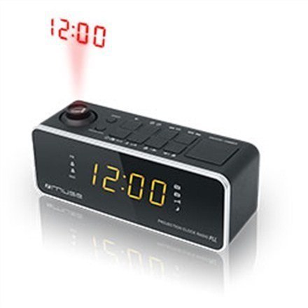 Muse Clock radio M-188P Black, 0.9 inch amber LED, with dimmer Muse Clock radio M-188P Black, 0.9 inch amber LED, with dimmer