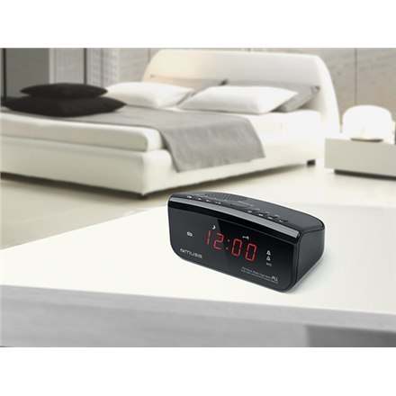 Muse Clock radio PLL M-12CR Black, Alarm function Muse Clock radio PLL M-12CR Black, Alarm function