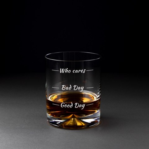 Etui na butelkę ze szklankami do whisky Who cares Etui na butelkę ze szklankami do whisky Who cares