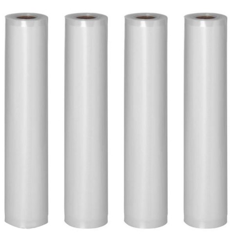 Folia próżniowa w rolce do pakowarki próżniowej 600 x 30 cm 4 rolki certyfikat LFGB oraz FDA Folia próżniowa w rolce do pakowarki próżniowej 600 x 30 cm 4 rolki certyfikat LFGB oraz FDA