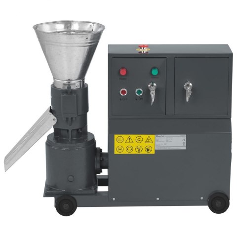 Peleciarka granulator maszyna do pelletu trocin paszy mobilna 3 kW 400 V 100 kg/h śr. 120 mm Peleciarka granulator maszyna do pelletu trocin paszy mobilna 3 kW 400 V 100 kg/h śr. 120 mm