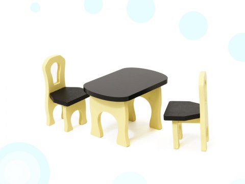 Domek dla lalek drewniany MDF + mebelki 122cm XXL LED Domek dla lalek drewniany MDF + mebelki 122cm XXL LED